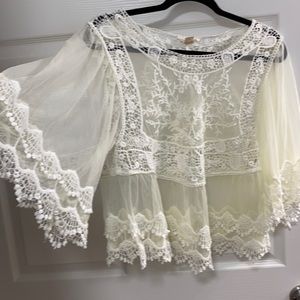 Ivory Lace Top